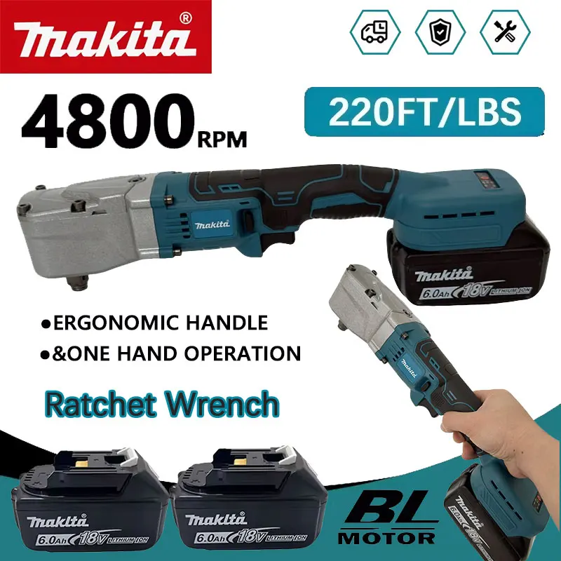 Impact Driver Cordless - Makita Brushless Ratchet Wrench 1200NM Electric