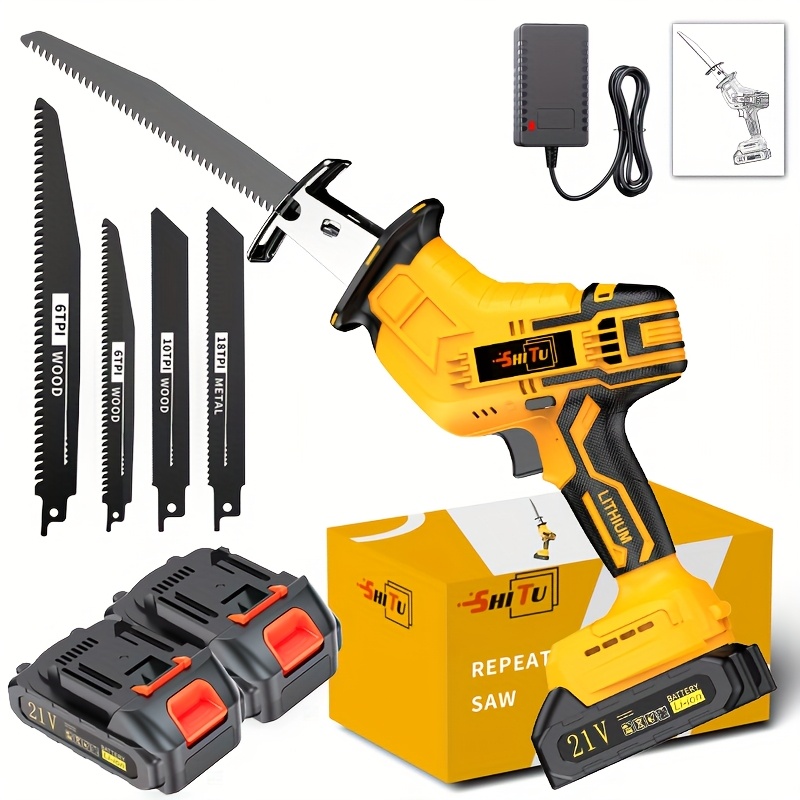 Power Tools For Home - Newly Upgraded Electric Reciprocating Saw, Wireless