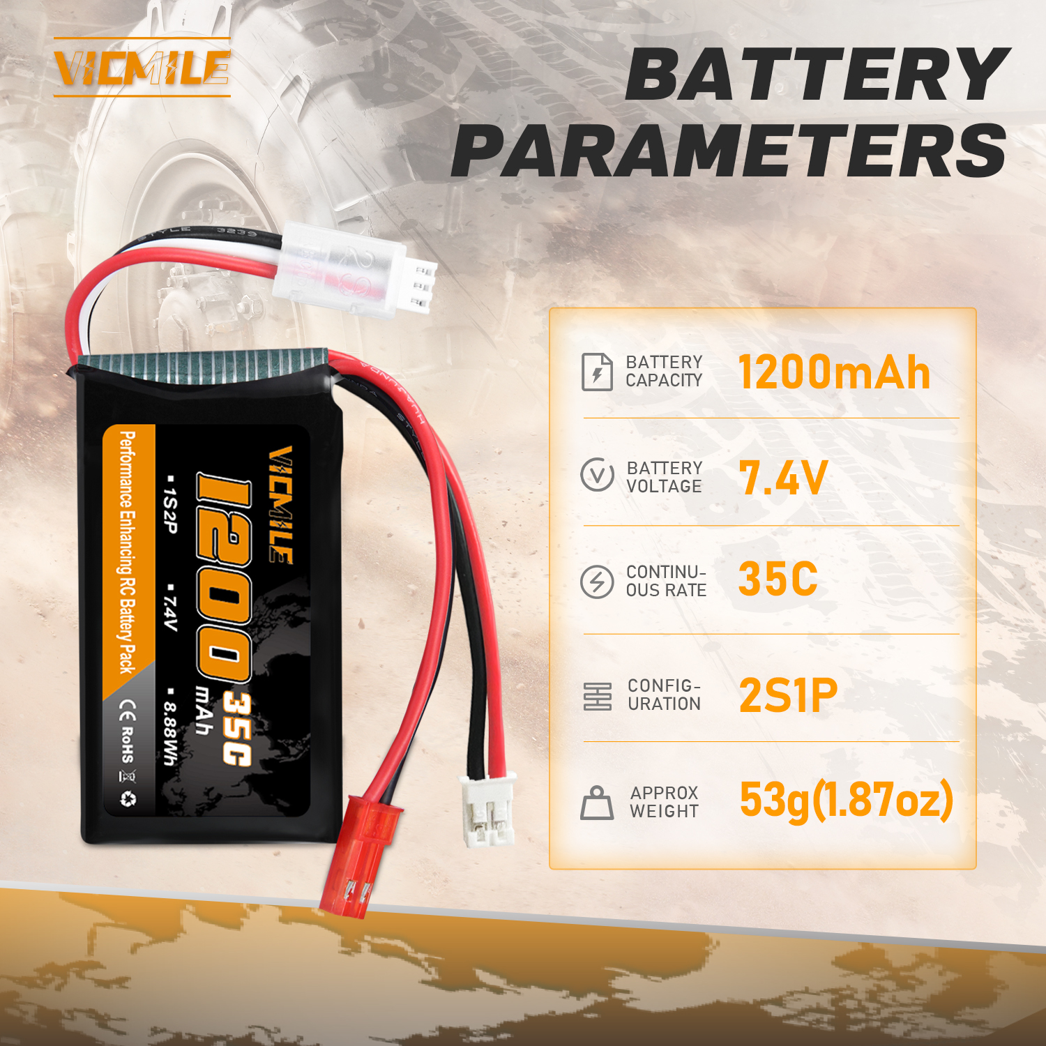 VICMILE SCX24 Battery 7.4V 120 - Impact Driver Cordless 评论和价格
