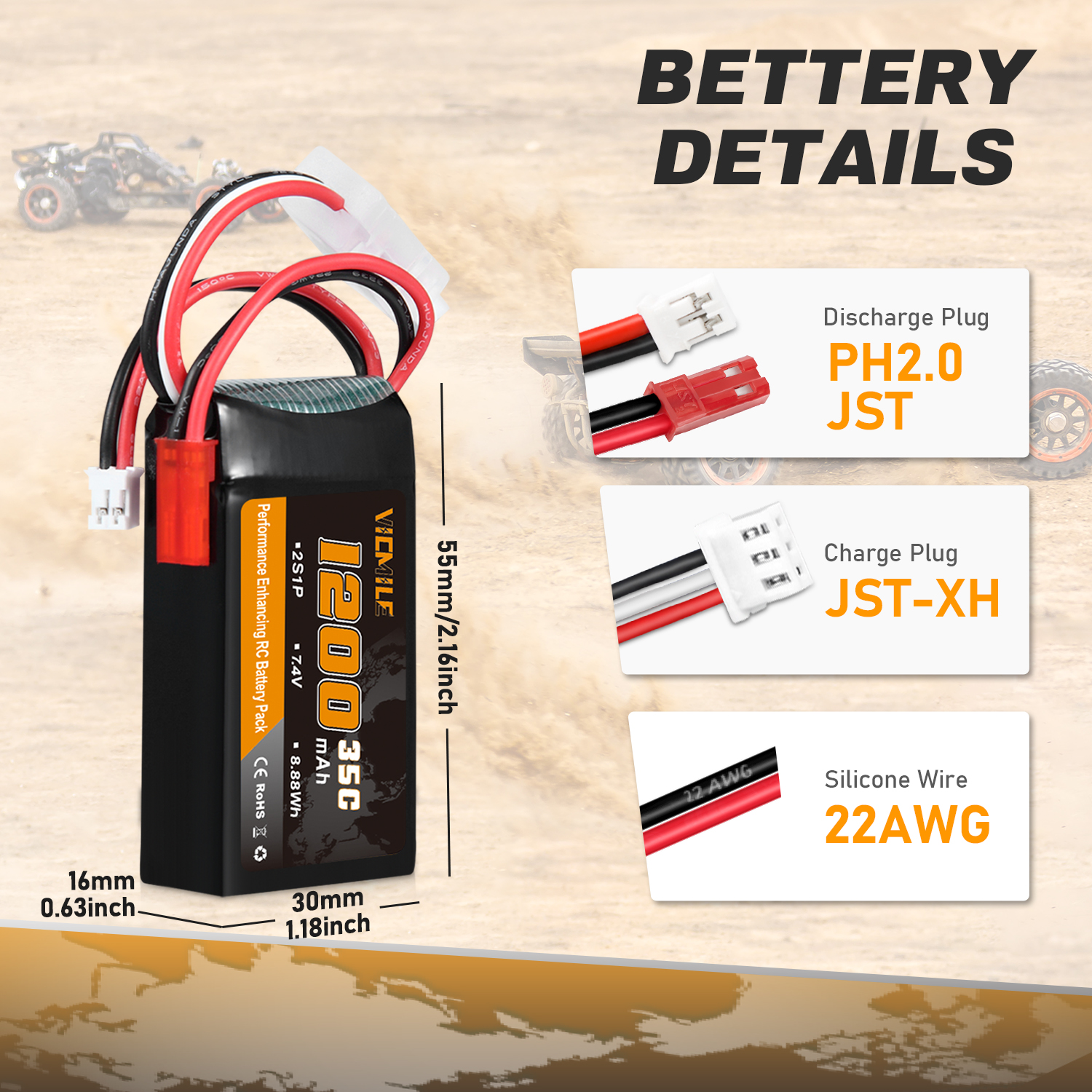 VICMILE SCX24 Battery 7.4V 120 - Impact Driver Cordless 评论和价格