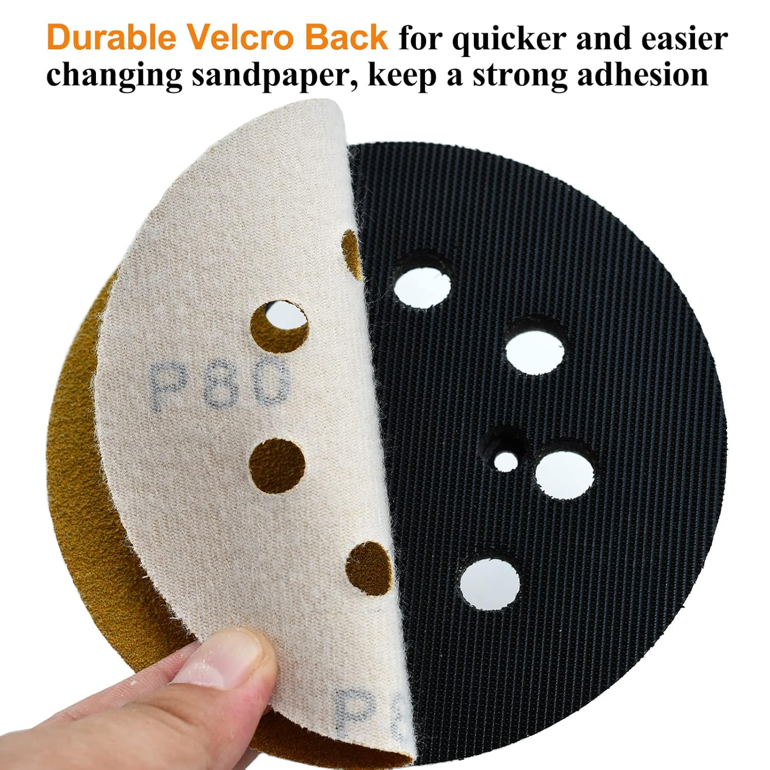 5 Inch 80 Grit Hook and Loop S - Random Orbital Sander 评论和价格