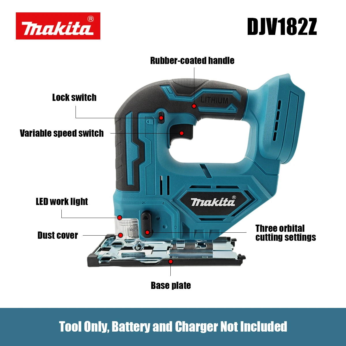 Makita DJV182Z Cordless Barrel - Power Tools Jigsaw 评论和价格