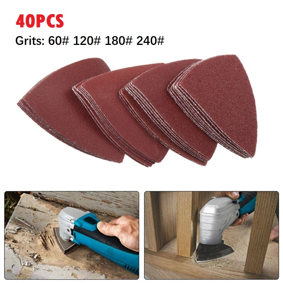 40pc Triangle Sandpaper 60/120 - Power Tools Accessories 评论和价格
