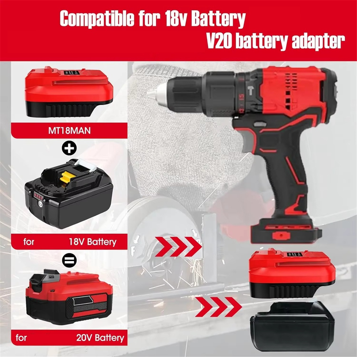 ABNJ Adapter for V20 Cordless  - Power Tools Cordless 评论和价格