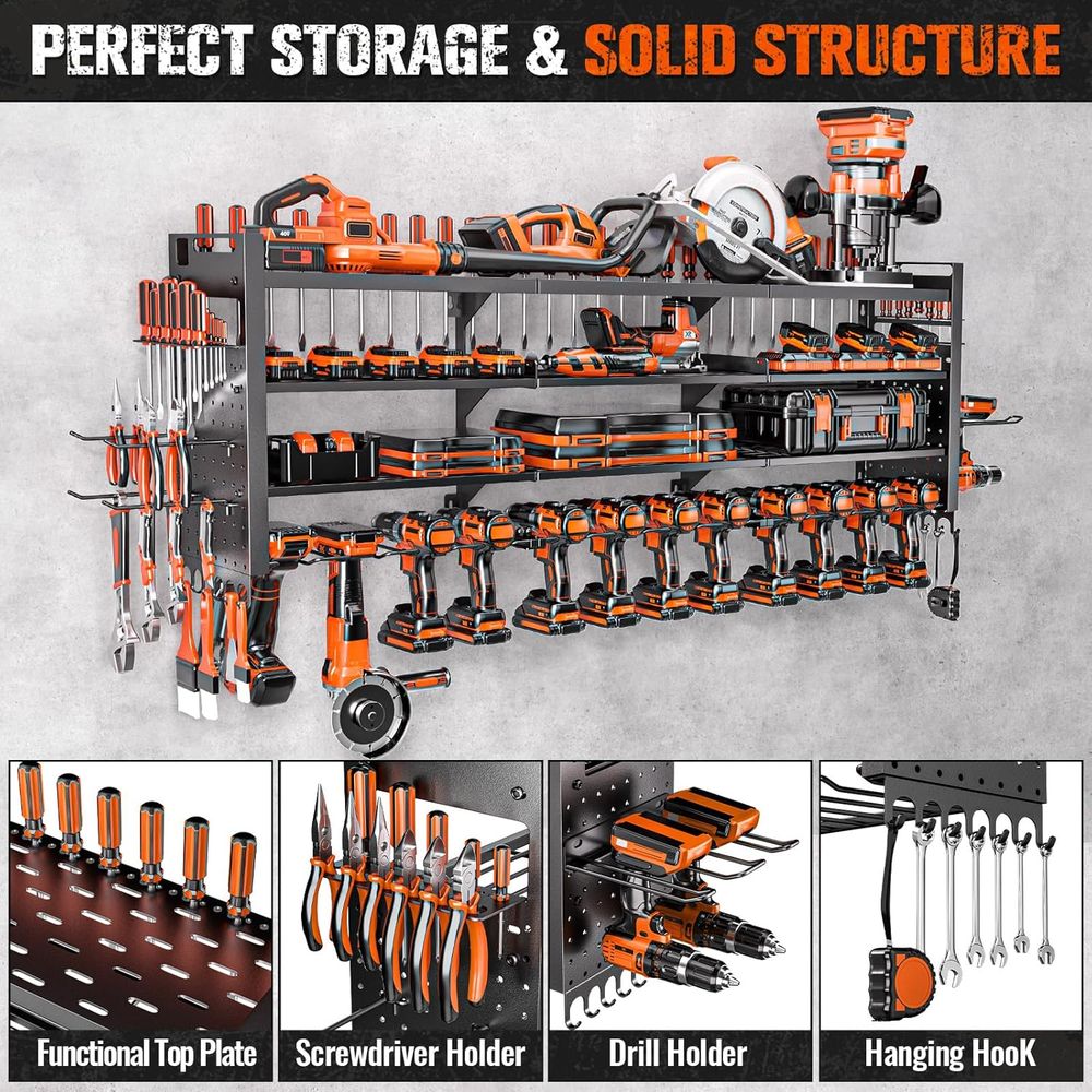 Large Power Tool Organizer Wal - Power Tools Organizer 评论和价格