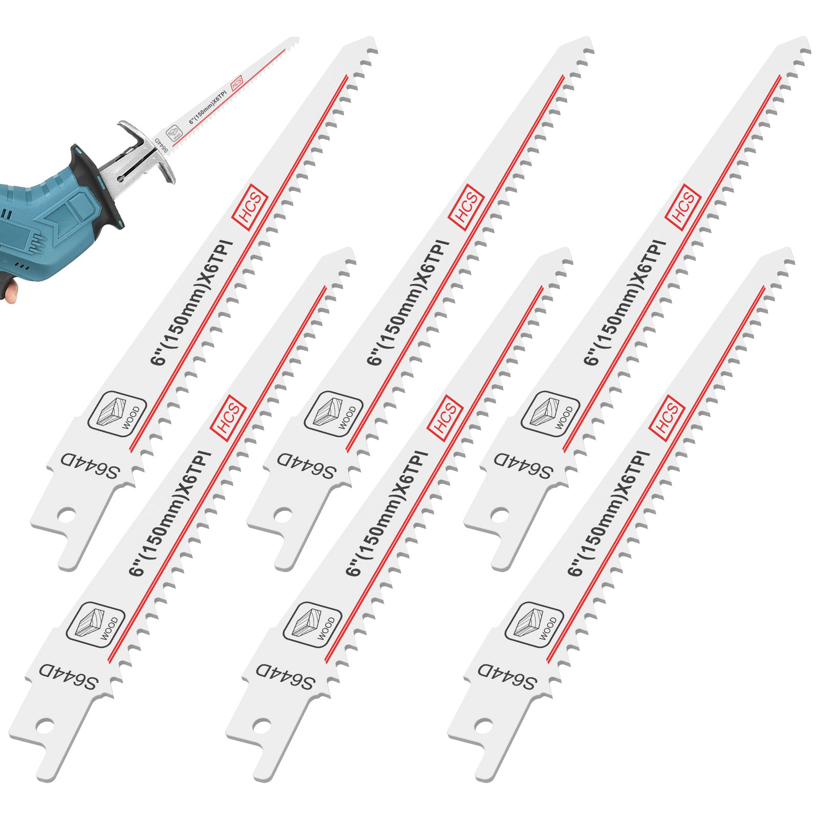 5Pcs Reciprocating Saw HCS Bla - Power Tools Jigsaw 评论和价格
