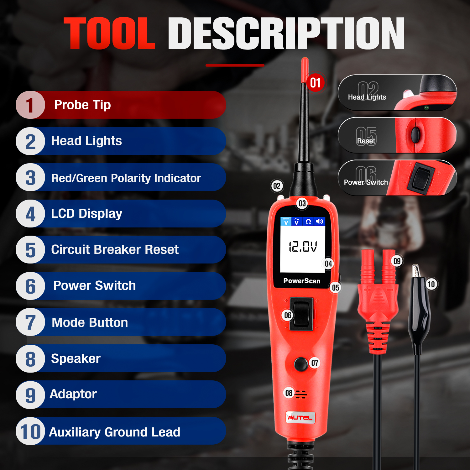 Autel PowerScan PS100 Car Elec - Power Tools In Automotive 评论和价格
