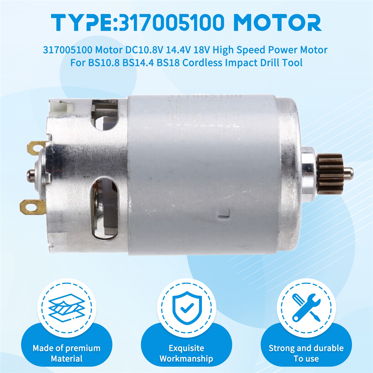 A002 317005100 Motor DC10.8V 1 - Power Tools Cordless 评论和价格