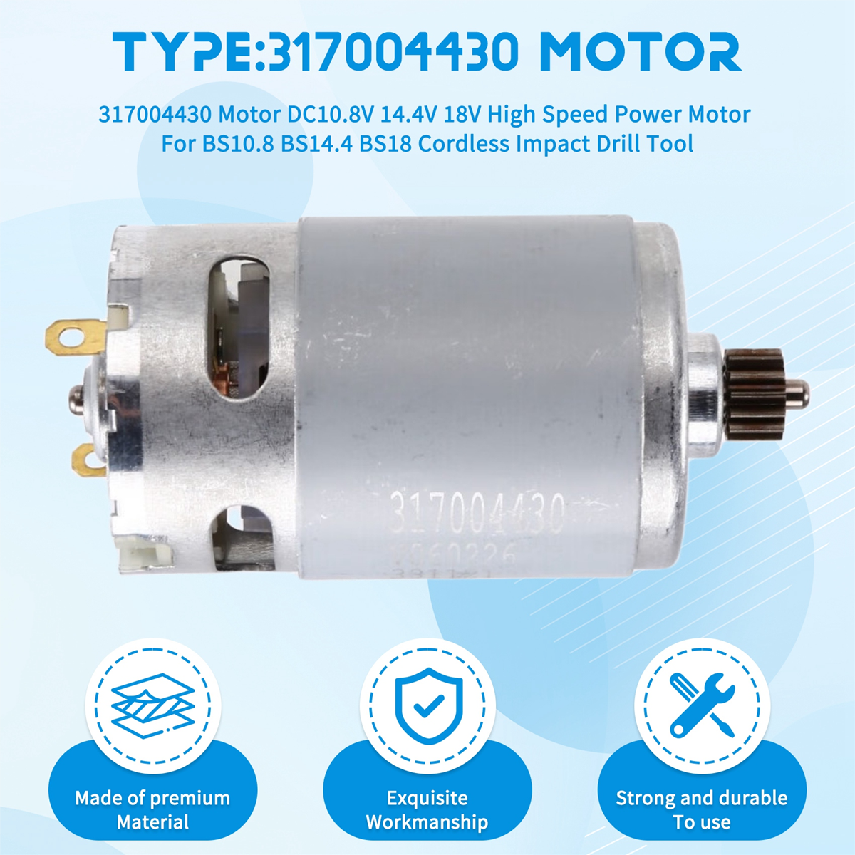 A002 317004430 Motor DC10.8V 1 - Power Tools Cordless 评论和价格