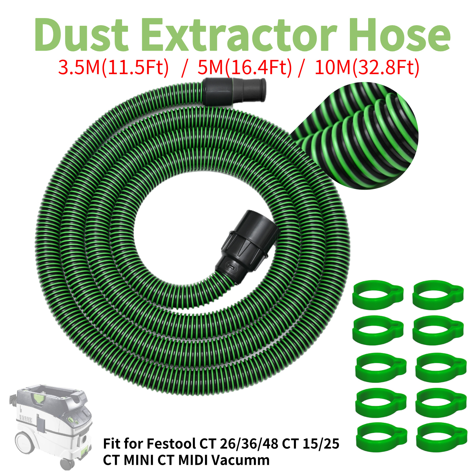 Dust Extractor Hose D27/32x3.5 - Power Tools Used 评论和价格