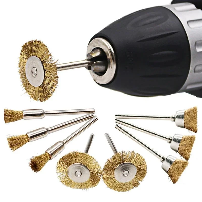 9 Pcs 3mm Copper Wire Brushes  - Power Tools Accessories 评论和价格