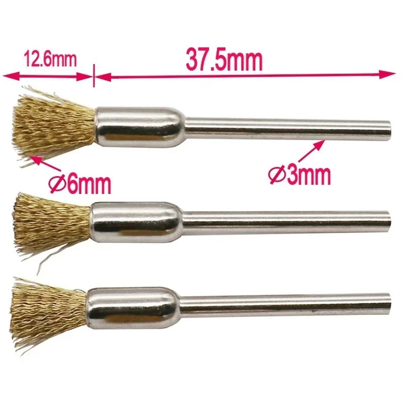 9 Pcs 3mm Copper Wire Brushes  - Power Tools Accessories 评论和价格