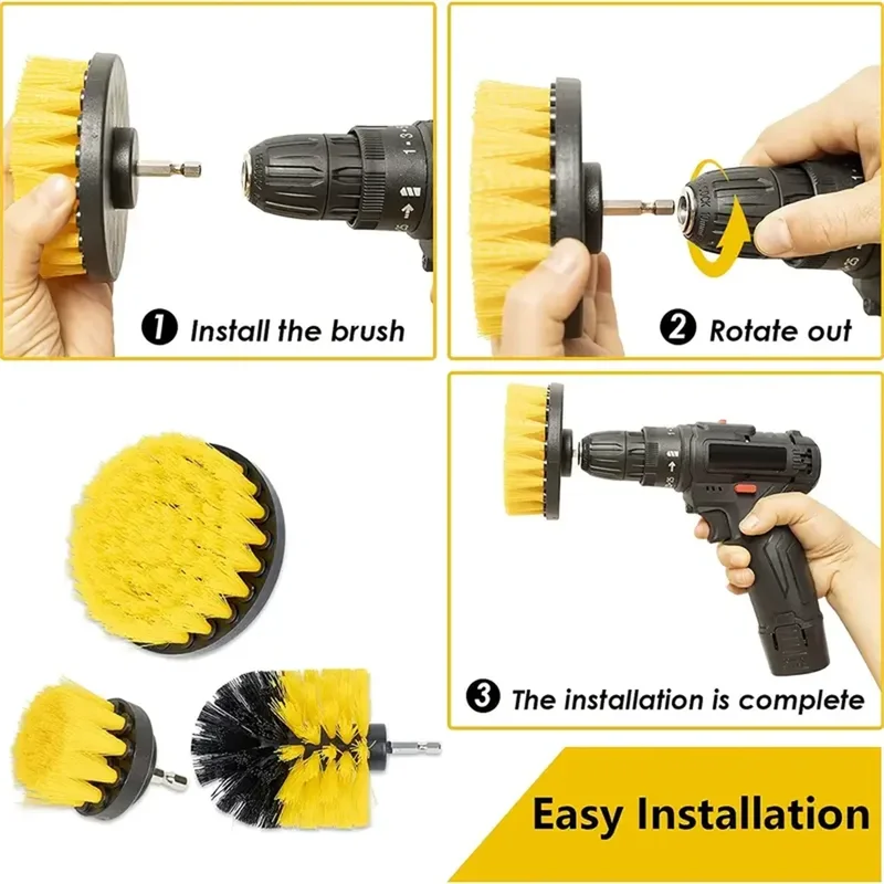 3 pcs/set drill brush set powe - Power Tools Tool Box 评论和价格