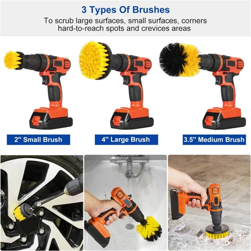 3 pcs/set drill brush set powe - Power Tools Tool Box 评论和价格
