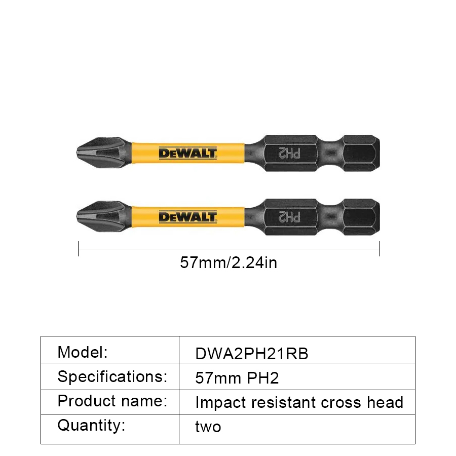DEWALT Screwdriver Bit PH2/PH3 - Power Tools Underwater 评论和价格