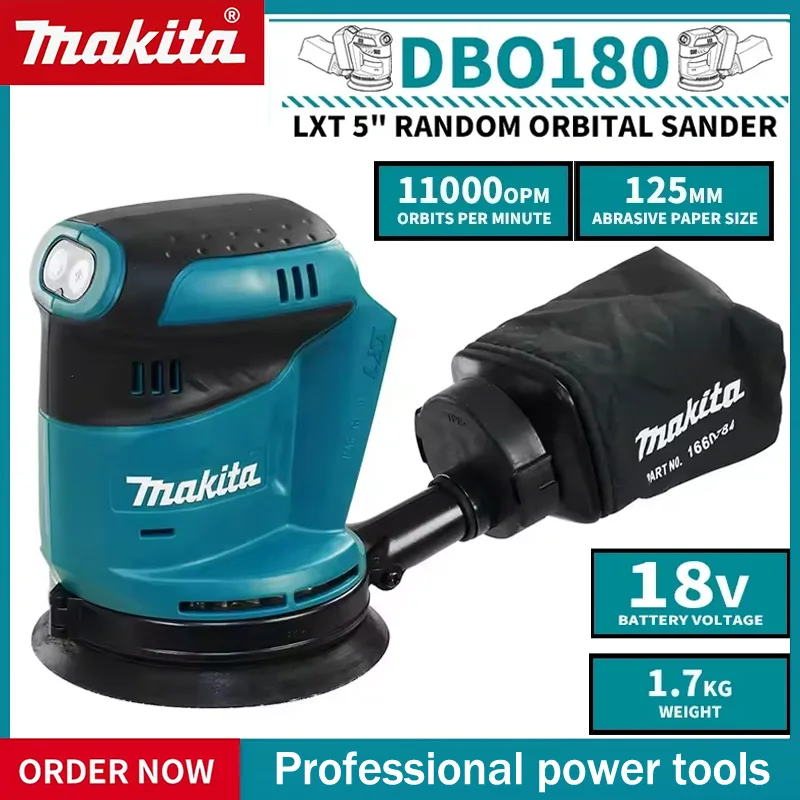 Makita DBO180Z 18V Brushless C - Random Orbital Sander 评论和价格