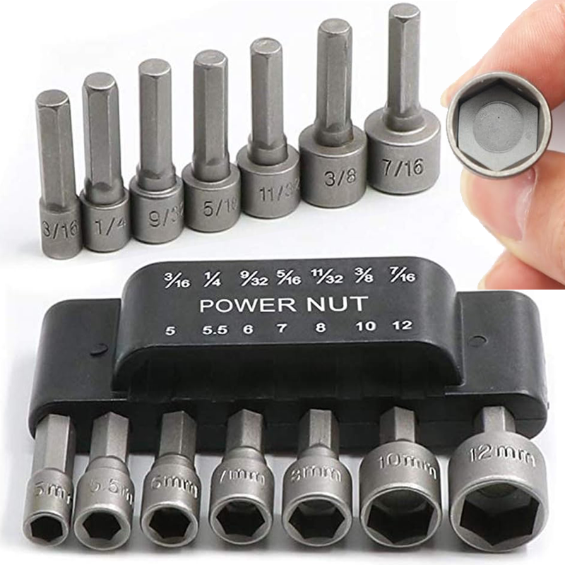 9/14pcs Hex Shank Power Nut Dr - Power Tools Underwater 评论和价格