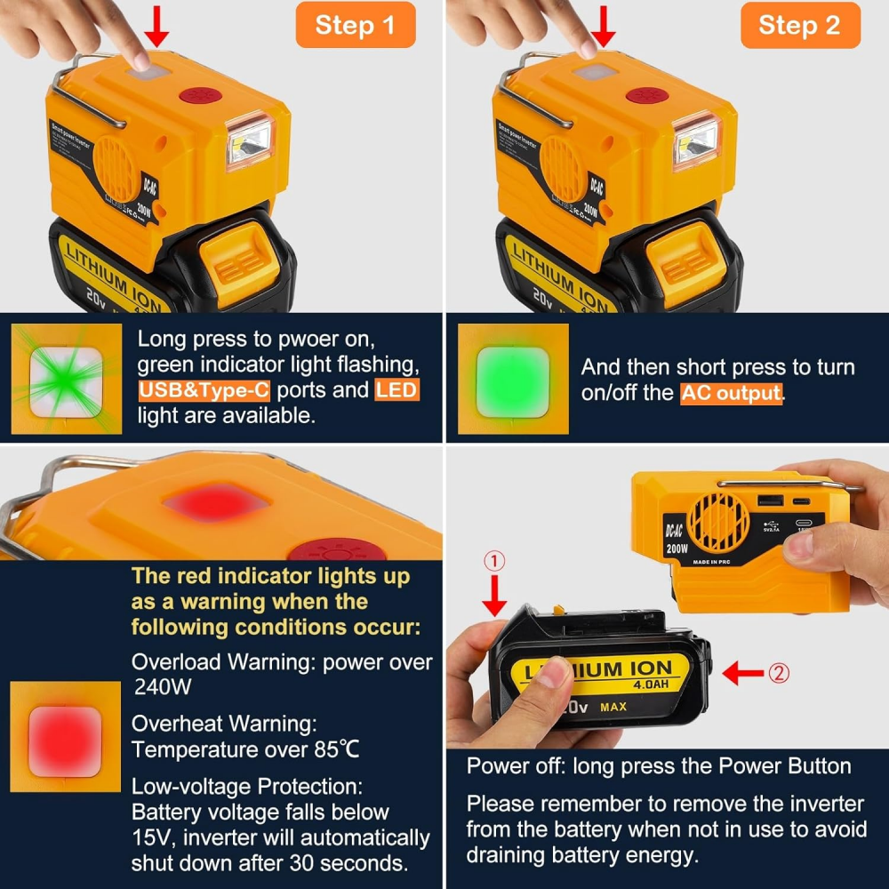 AC 110~220V Inverter Generator - Power Tools Generator 评论和价格