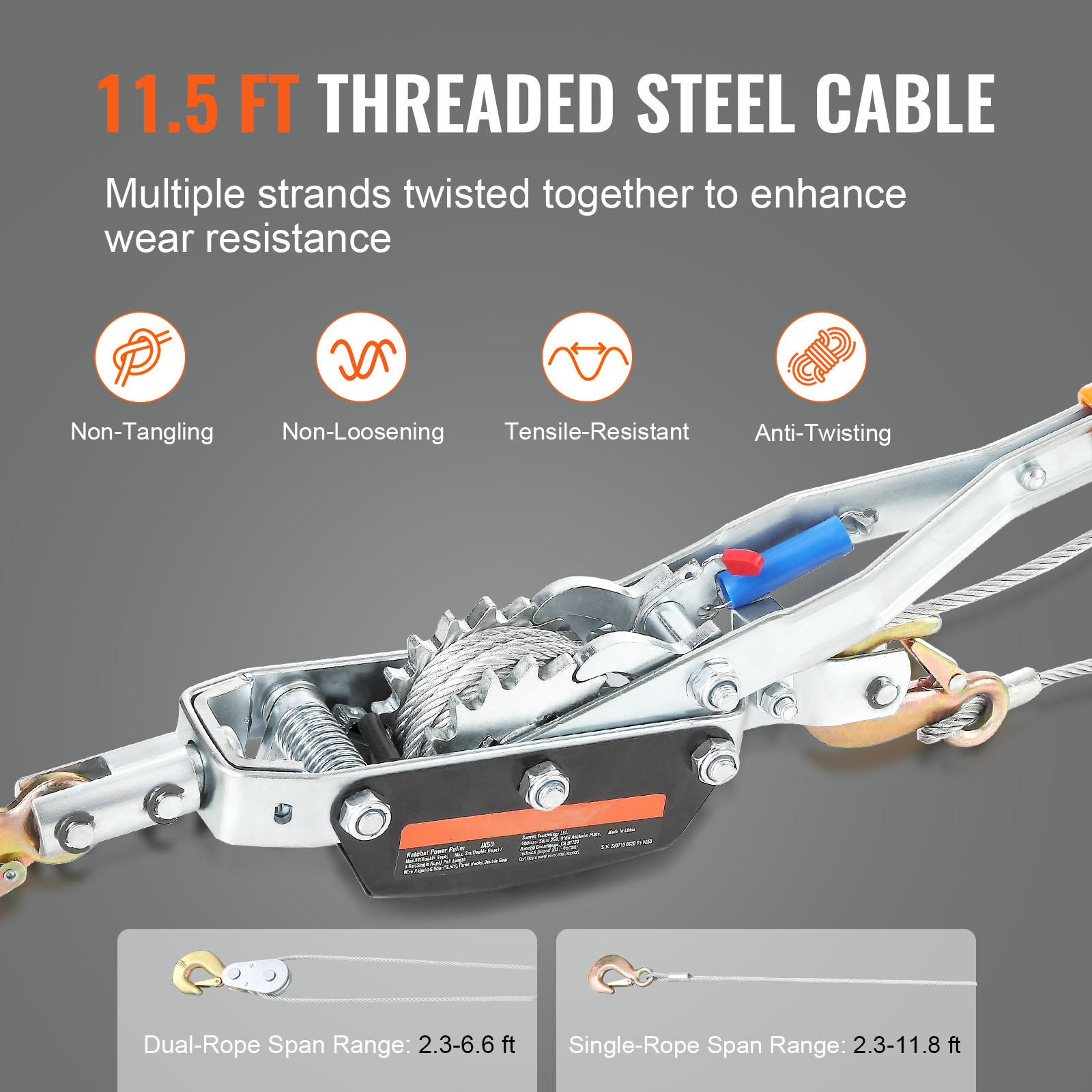 SucceBuy 5T Come Along Winch R - Power Tools In Automotive 评论和价格