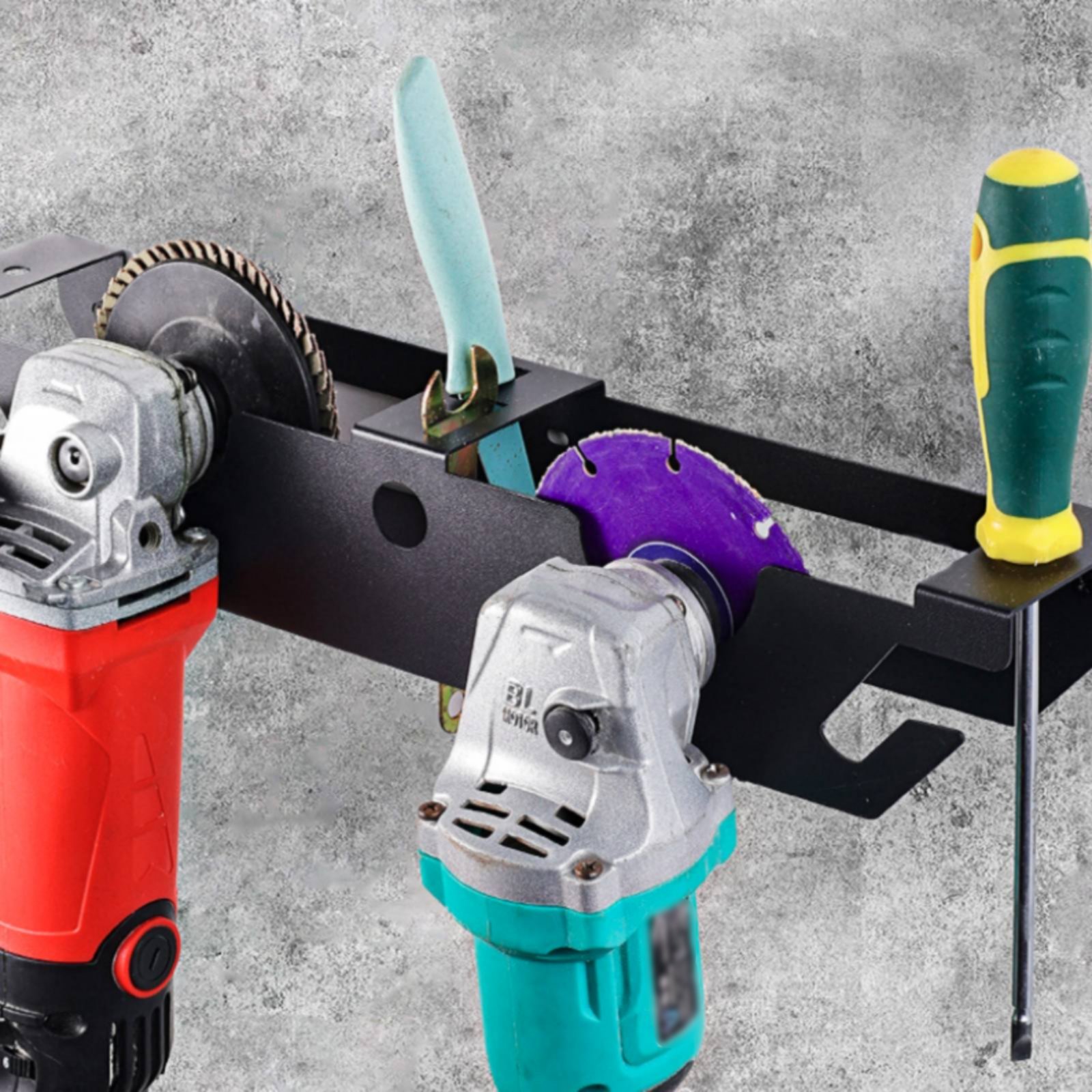 4 Bay Angle Grinder Rack Large - Power Tools Organizer 评论和价格
