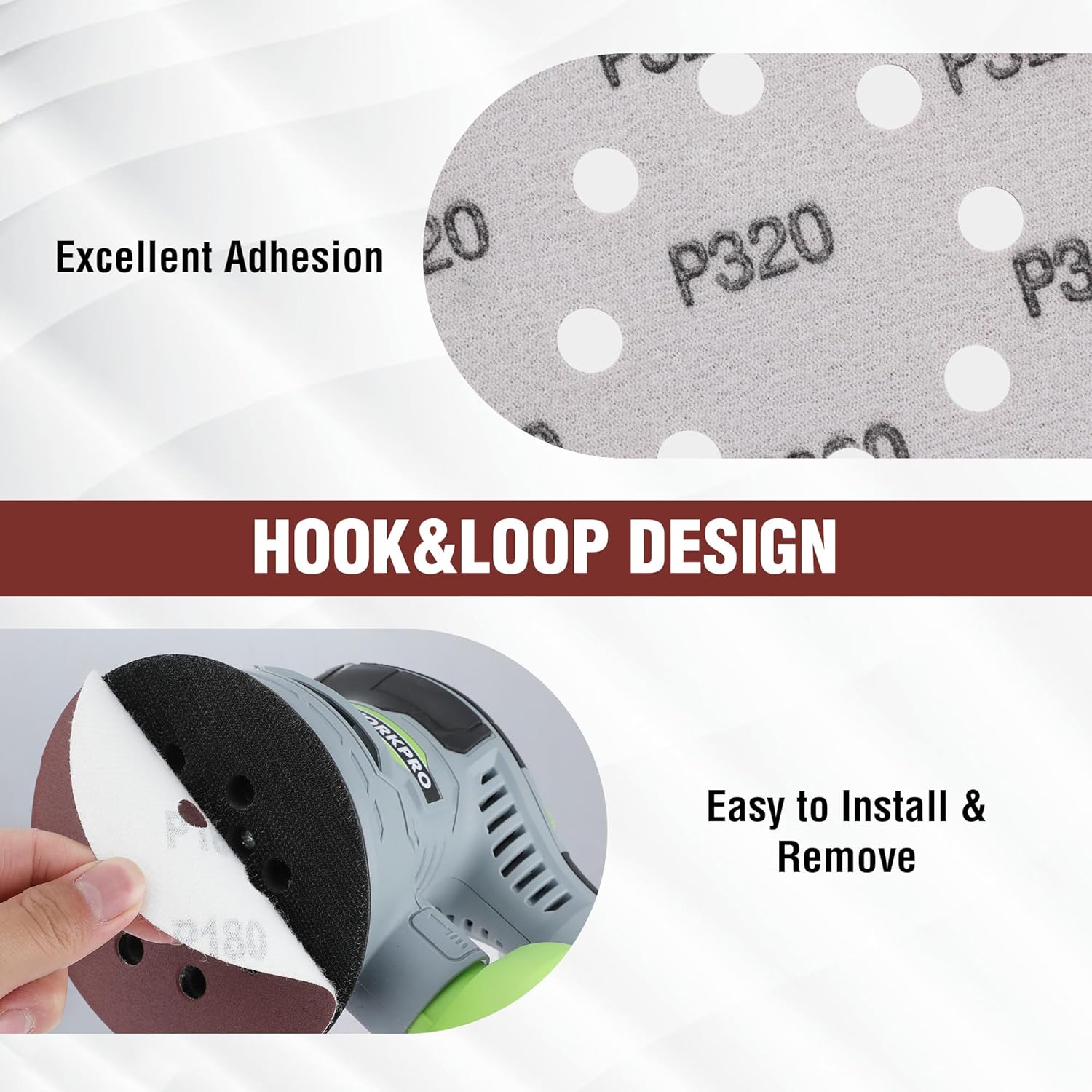 150-Piece Sanding Discs Set 5- - Random Orbital Sander 评论和价格