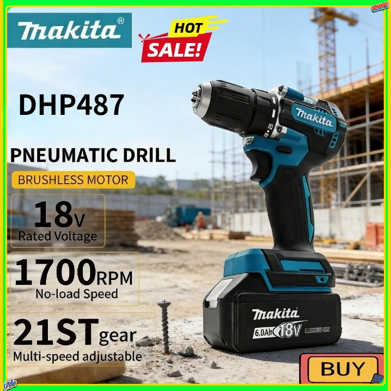 Makita DHP487 LXT Brushless Im - Impact Driver Cordless 评论和价格