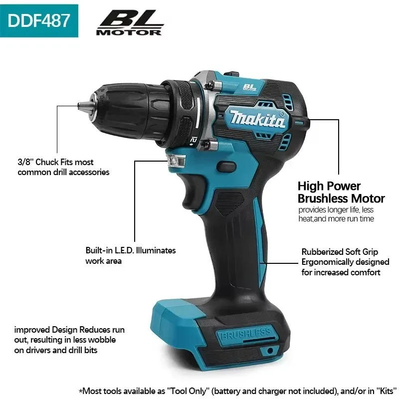 Makita DHP487 LXT Brushless Im - Impact Driver Cordless 评论和价格