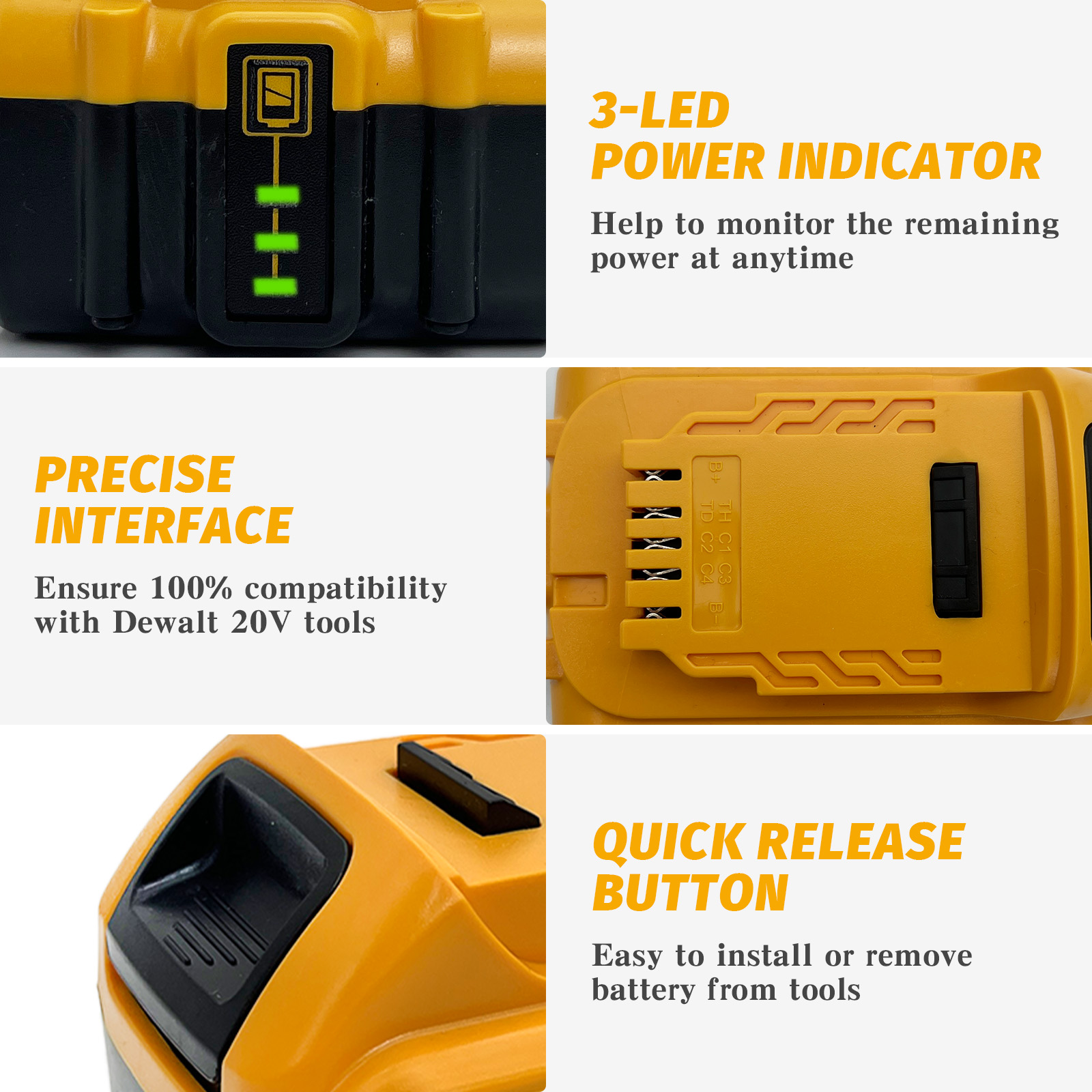 20V 8.0Ah Lithium-ion Replacem - Power Tools Used 评论和价格
