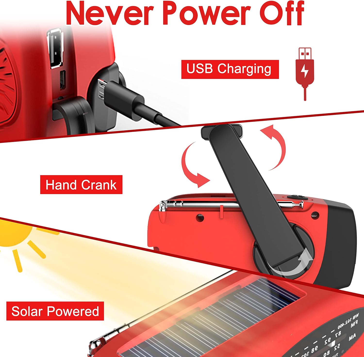 Portable Hand Crank Generator  - Power Tools Generator 评论和价格